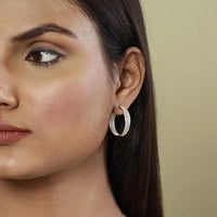 Filigree silver earrings