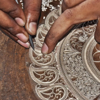 Filigree silver