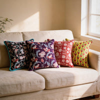 Sanganeri prints cushion covers