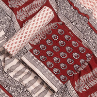 Hand printed dress materials