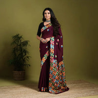 Hand embroidered sarees
