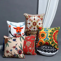 Hand embroidery cushion covers