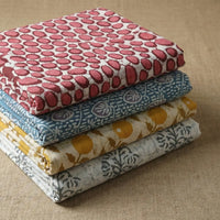 Hand printed batik fabrics from madhya pradesh & kutch