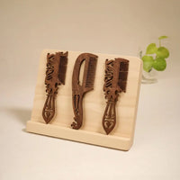 Handcrafted wooden combs