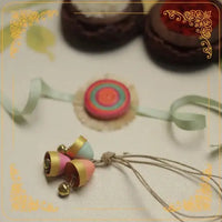 Handmade paper quilling rakhi