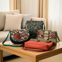 Handpainted kalamkari bags & handmade products by dwaraka