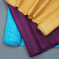 Handwoven tussar silk & cotton fabrics