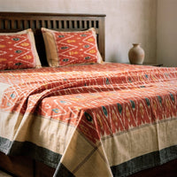 Pochampally ikat bedcovers