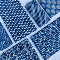 Indigo printed fabrics
