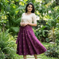 Jacquard weaving skirts