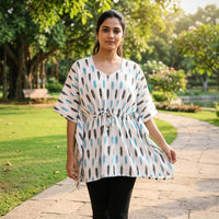 Pochampally ikat weave kaftans