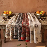 itokri Kalamkari Fabrics Kalamkari is one of the most traditional art forms noted for its extraordinary beautiful hand paintings on fabrics. The word kalam means pen and Kari mean work. 