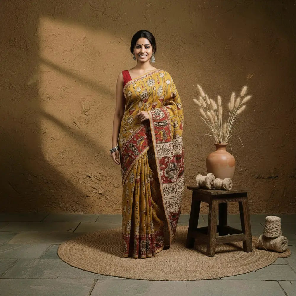Kalamkari sarees from andhra pradesh