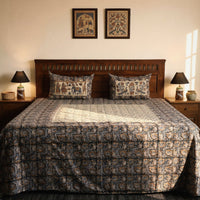 Kalamkari printed bedcovers