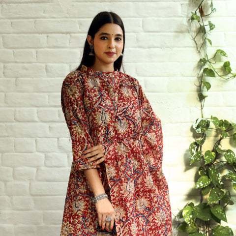 Kalamkari Printed Stitched Suits