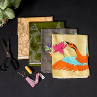 Kantha work blouse fabrics