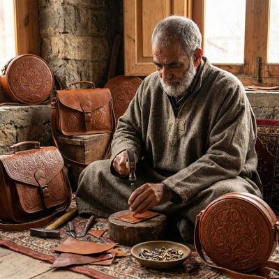Kashmir leather craft
