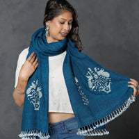 Kutch embroidered silk & cotton stoles