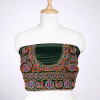 Kutchi embroidery blouse fabrics