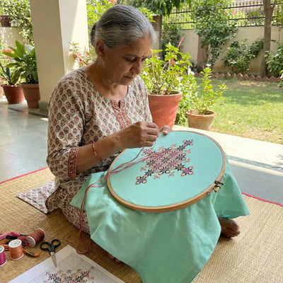 Kutchi embroidery craft