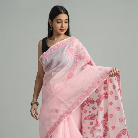 Lucknowi chikankari sarees
