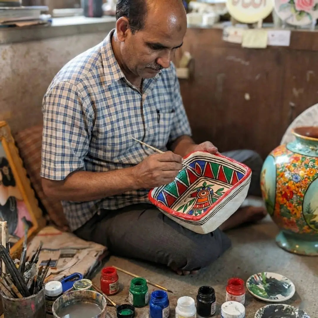 Magash Craft Madhubani Paper Mache Craft - Handpainted Home Decor from Bihar Online ...