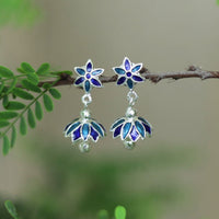 Meenakari work earrings