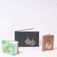 Natural flower art work notebooks