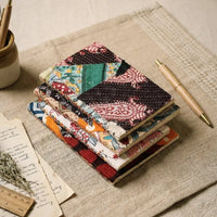 Patchwork fabric cover handmade notebooks