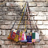 Patchwork sling bags