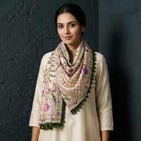 Phulkari embroidered stoles