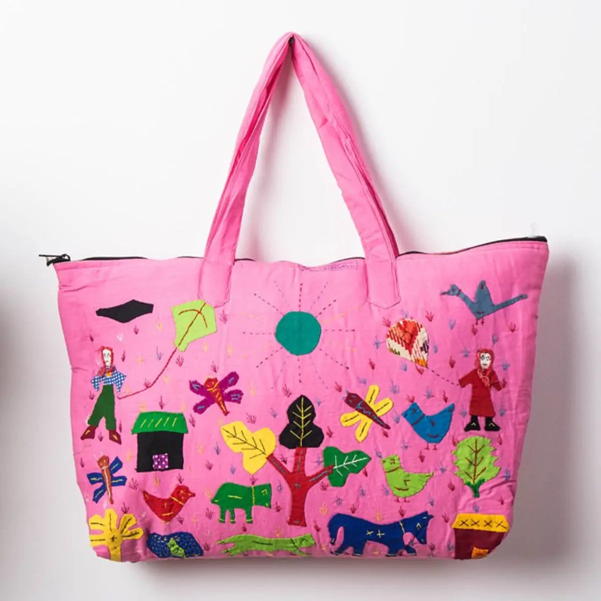 Pipli applique work shoulder bags