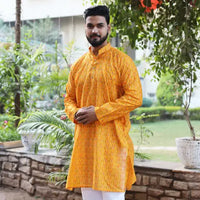 Pochampally ikat men’s kurtas