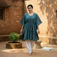 Pochampally ikat weave kaftans