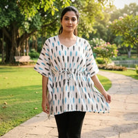 Pochampally ikat weave kaftans