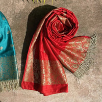Pure handwoven banarasi stoles