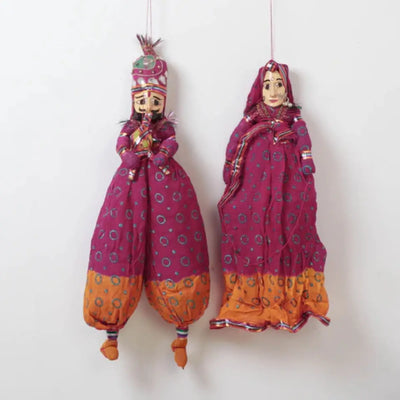 Rajasthani handmade puppets and toran hangings by manoj