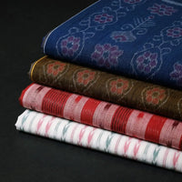 itokri sambalpuri ikat fabrics. Sambalpuri ikat cotton fabric from odisha with traditional motifs like shankha (shell), chakra (wheel), and phula (flower) by master artisans from the eastern states of India. 