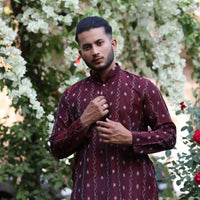 Sambalpuri ikat men’s kurtas