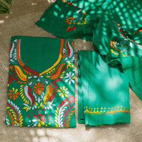 Bengal Kantha Hand Embroidered Dress Materials