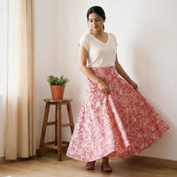 Sanganeri printed skirts