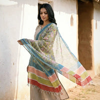 Sanganeri printed dupattas of rajasthan