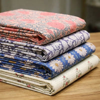 itokri sanganeri fabrics. These unique fabric materials are curated from a hand-block printing technique that finds its origin in Sanganer, a village in the southern part of Jaipur, Rajasthan