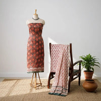 Sanganeri printed suit materials of rajasthan