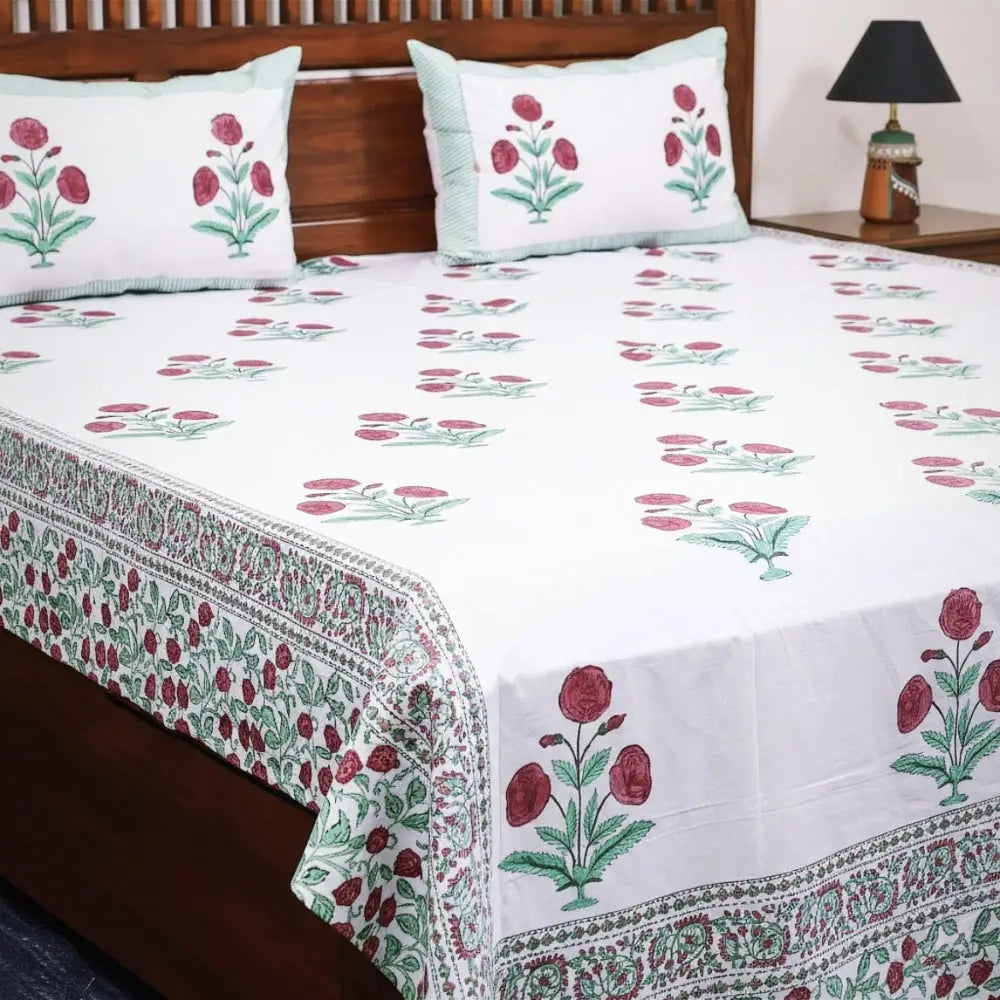 Sanganeri prints bedcovers