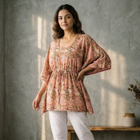 Sanganeri prints kaftans