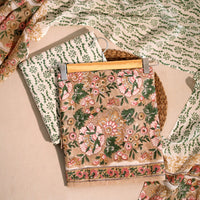 Sanganeri printed suit materials of rajasthan