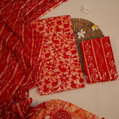 Hand Batik Printed Dress Materials