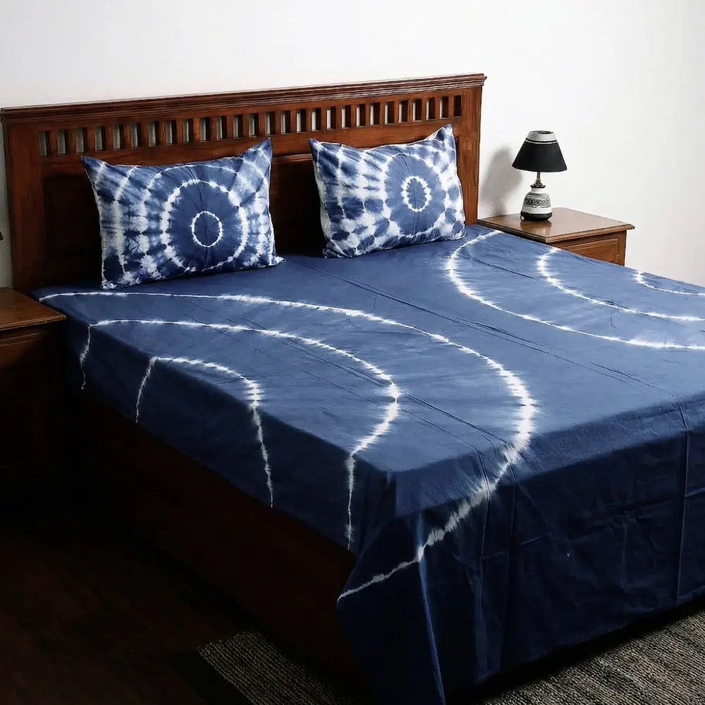 Shibori bed covers