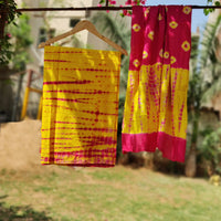 Shibori tie and dye dress materials